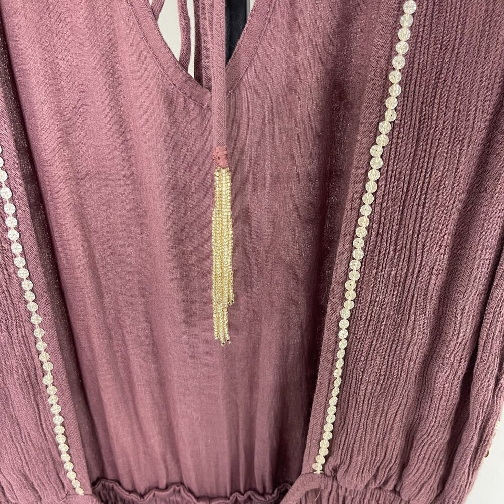 NWT RAGA Chocolate V-Neck Sequin Jumpsuit Various Sizes XS/S/M/L - Picture 10 of 16